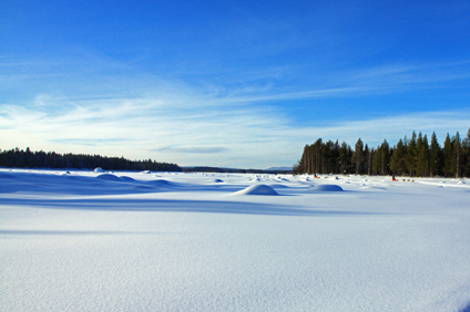 Sonniger März in Lappland